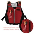 thumbnail image 2 of Adult Life Jacket, Life Vest Polyester Material Whistle Included Reflective Strip  For Adult For Emergency For Under 95kg, 2 of 8