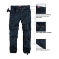 thumbnail image 4 of Los pantalones cargo combinan con la ropa de trabajo casual para hombre, al aire libre, gris, 4 of 5