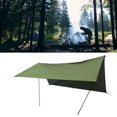 thumbnail image 4 of Rectangle Sun Shade Sail, Fadeless Portable Sun Shade Sail Canopy Rainproof Sun Protection  For Porch For Camping Green, 4 of 8