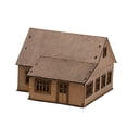 thumbnail image 4 of 1/72 Kits de modelos de construcción de madera Escenas de arquitectura Rompecabezas Modelo de escena de arquitectura Diseño Paisaje para mesa de arena Estilo G Baoblaze casa de modelos de construcción, 4 of 8