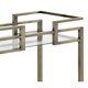 thumbnail image 5 of Carrito de servicio Acme Neilo con marco de metal con estante superior de vidrio transparente, 5 of 7