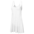 thumbnail image 2 of Doublju Women's Casual Spaghetti Loose Swing Slip Dress (Plus Size Available), 2 of 4