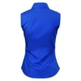 thumbnail image 4 of Made by Olivia Women's Junior Fit Sleeveless Stretchy Button Down Collar Office Formal Casual Blouse Shirts Top (S-3XL), 4 of 5