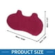 thumbnail image 4 of Almohada Lumbar de Masaje para Asiento de Automóvil Unique Bargains Soporte de Espuma Viscoelástica Diseño Ergonómico 29x50x10cm Ante Rojo Vino 1 Pc, 4 of 6