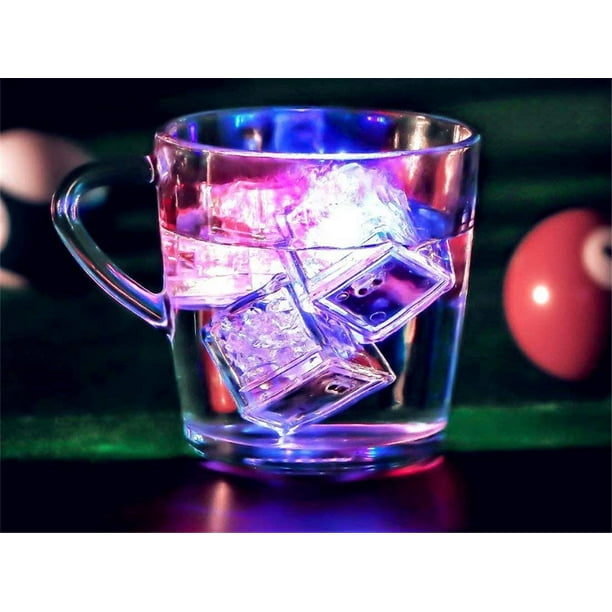 Led ice cubes for drinks outlet