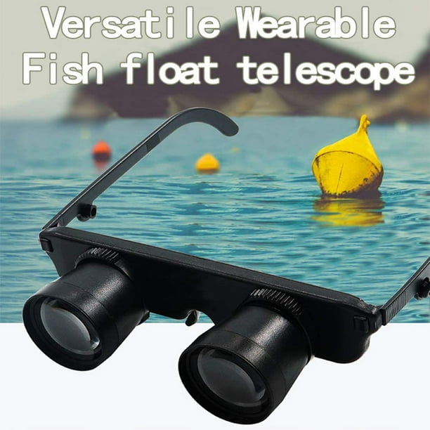 Portable Glasses Style Telescope HD Optical Magnifier Binoculars for Fishing  Hiking Concert White Box 