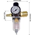 thumbnail image 3 of Pressure Reducer Compressed Air Maintenance Unit 1/4 Inch Pressure Regulator With Water Separator And German Quick Couplings For Compressor Filter And, 3 of 5