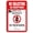 Warning Sign 1, variant on No Soliciting Don't Knock Aluminum Sign 8"x12" - Private Property, House Door Yard Home Garden Kitchen Porch
