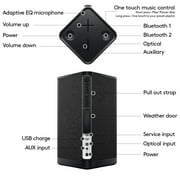 Ultimate Ears HYPERBOOM Portable Bluetooth Speaker - Loud Wireless Speaker With Big Bass, Water-Resistant IPX4, 150 Ft Range, 24-Hour Battery Life, Black
