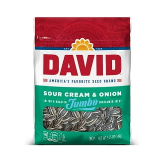 DAVID Seeds, Sweet and Spicy Jumbo Sunflower Seeds, Roasted and