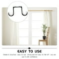 thumbnail image 5 of Worgeous Curtain Rod Bracket Ceiling Mount 1Pack for Hanging Curtains and Supporting Double Rods Home Decoration, 5 of 8