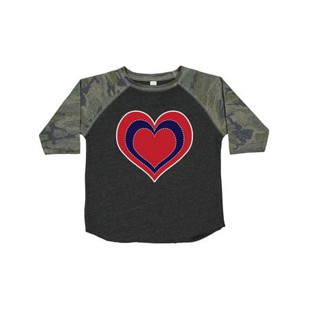 

Inktastic 4th of July Holiday USA Heart Gift Toddler Toddler Girl T-Shirt