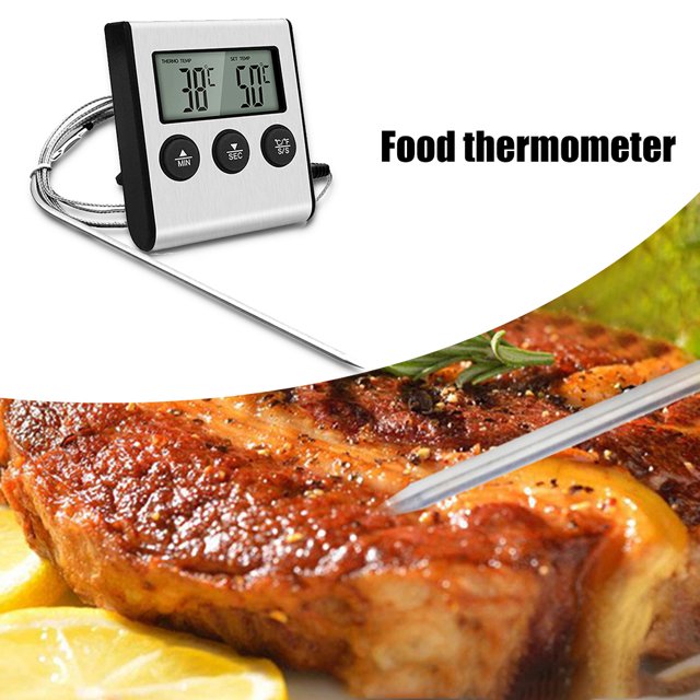 Cocina de termómetro de alimentos con probador de medida de temperatura de cocción de sonda larga Ndcxsfigh nuevos
