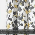 thumbnail image 4 of DriftAway Ryan Sketch Blackout/Room Darkening Grommet Lined Thermal Insulated Energy Saving Window Curtains, 2 Layer, Set of Two Panels, Each 52"X84" (Yellow and Gray), 4 of 7
