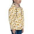 thumbnail image 3 of Goofa Shiba Inu Sunflower Pattern Hooded Sweatshirt for Youth Trendy youth sweatshirt Casual Hoodie for Boys and Girls-Small, 3 of 6