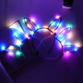 thumbnail image 3 of KAKOWELY 8 diademas luminosas con orejas de conejo, adorables y coloridas, para el pelo, tocados, regalos de fiesta para niños, colores y estilos aleatorios., 3 of 5