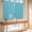 Azure, variant on Pumpkin Orange Bathroom Window Curtain, Autumn Solid Color Farmhouse Fall Light Filtering Coffee Kitchen Curtains, Bedroom Living Room Curtains 2 Panel 84"x45"