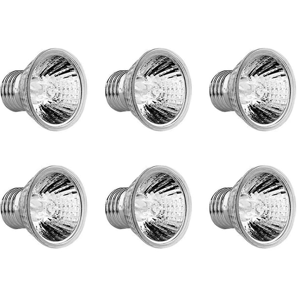 Luz para reptiles UVA UVB, lámpara solar de espectro completo de 50W, lámpara de calefacción UV para acuario de tortugas, reptiles acuáticos, paquete de 6 uds.