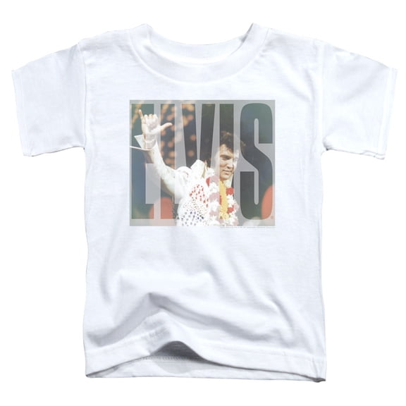 Elvis Presley Aloha Knockout Toddler T-Shirt White