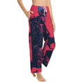 thumbnail image 6 of Salouo Rock Skull Guitarist Print Women's Pajama Pants Casual Loose Sweatpants PJs Flowy Pants Drawstring Palazzo for Women Wide Leg Pants Lounge Pajama -XX-Large, 6 of 8