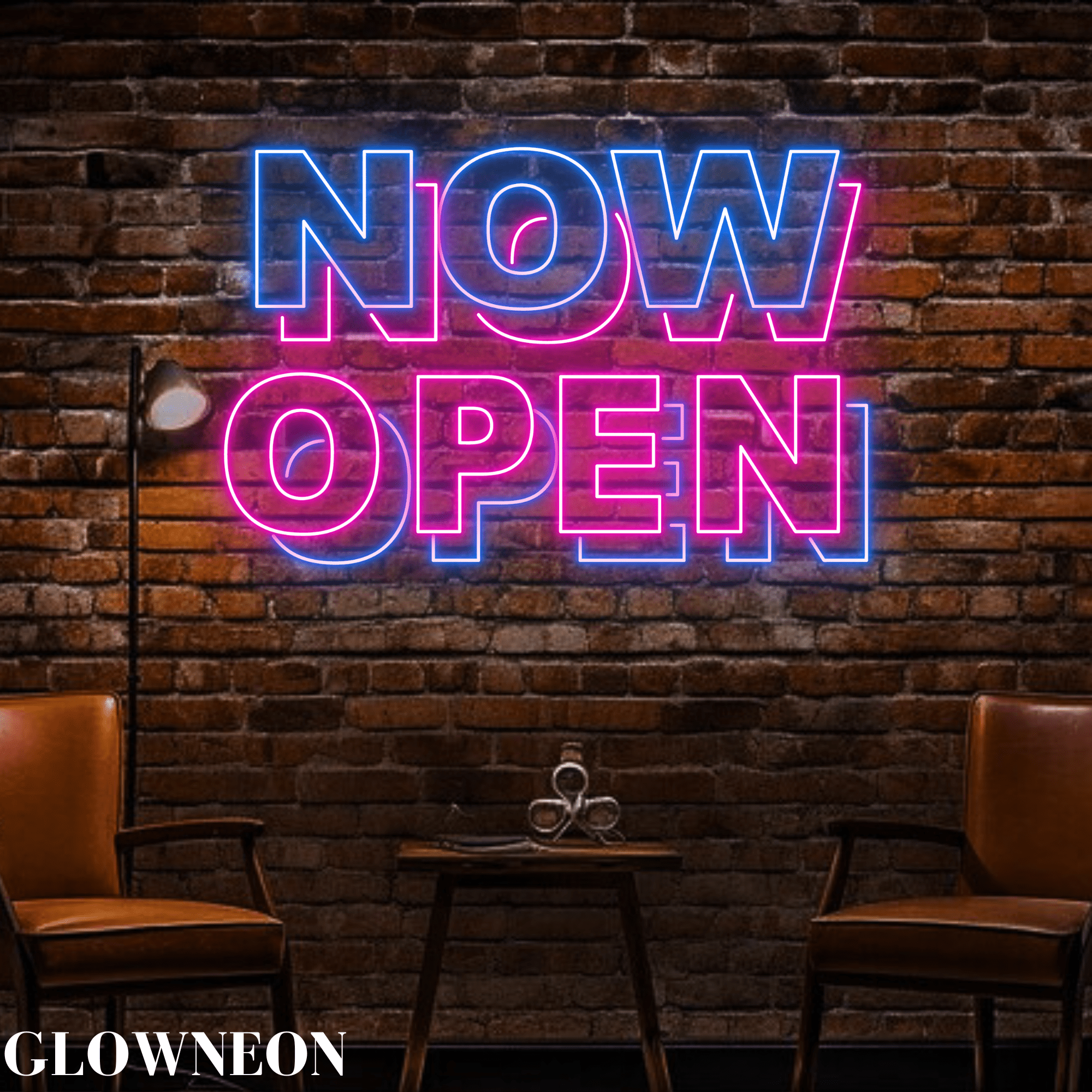 Glowneon Now Open Neon Sign, Open Shop Led Sign, Business Wall Decor