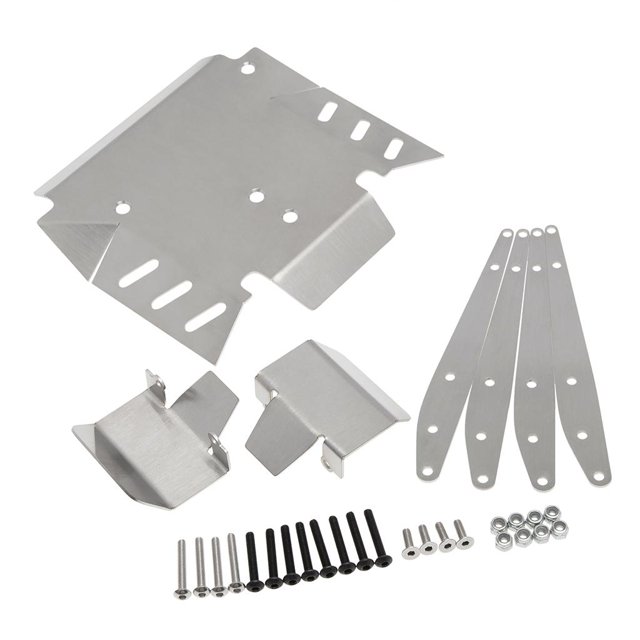 armadura de chasis de oruga rc RC Chasis Armor Protection Guard Apto Para Axial 1:10 RC Car Combo Set Conjunto combinado Magideal armadura de chasis de oruga rc