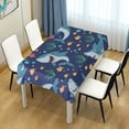 thumbnail image 7 of Coolnut Cute Print Tablecloth 60"x108", Waterproof Washable Polyester Square Table Cover, Durable Tablecloth for Kitchen Dining Table Party Decor, 7 of 7