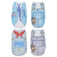 thumbnail image 1 of Ropa para Perros Unique Bargains Paquete de 4 Camisetas Elásticas para Cachorros, 1 of 7