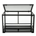 thumbnail image 2 of Guzzlo Tempred Glass Reptile Tank 40 Gallon, Black, 2 of 7