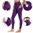 thumbnail image 4 of Lenpel Leggings for Women 2 Pc High Waisted Full Length Workout Yoga Pants Running Athletic Tights with Pockets, 4 of 7