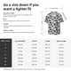 thumbnail image 5 of Fotbe Black White Halloween Camisa Estampada de Manga Corta para Hombre, Casual de Verano, Estilo Playero, Sin Arrugas-Small, 5 of 5