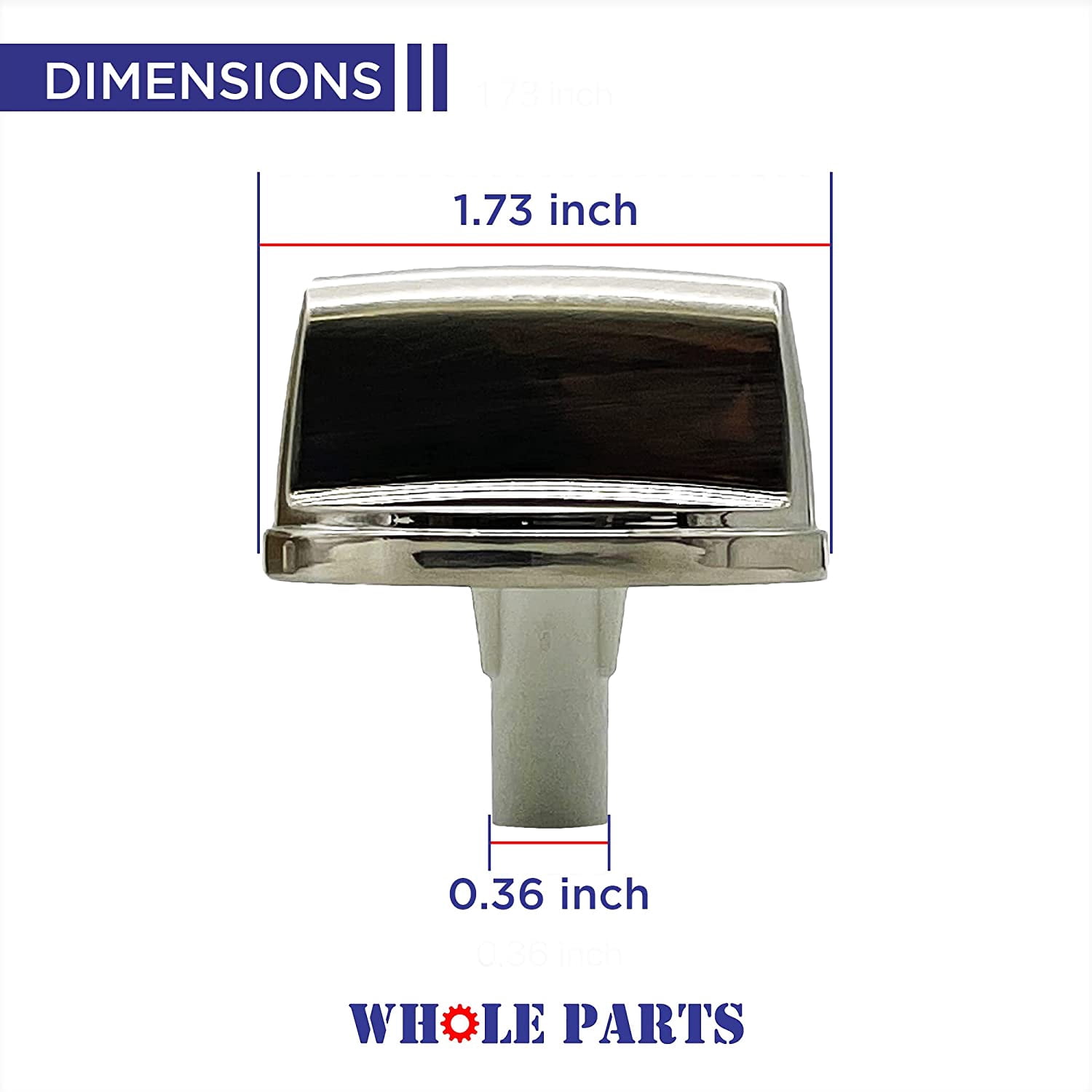 Whole Parts Gas Cooktop Knob Kit (5 Pieces) Part #00654043 - Replacement and Compatible With Some Bosch Burners/Ranges