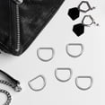 thumbnail image 1 of OFFIGAM 100Ud Anillas D De Metal Plateado Para Bolsos Accesorios Y Bricolaje Con Resistente, 1 of 7