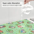 thumbnail image 5 of Yiaed Spring Gnome Print Highly Absorbent Microfiber Kitchen Counter Mat, Dish Drying Pad for Dishes, Utensils, Pots and Pans, Large 18" x 24", 5 of 7