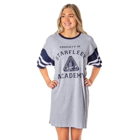 Star Trek Womens Property Of Starfleet Academy Nightgown Pajama Shirt