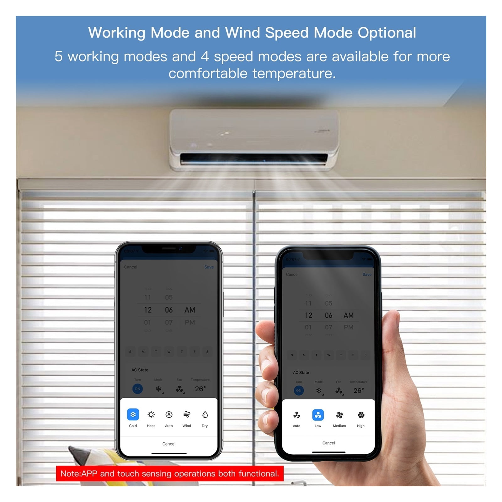 Tuya Smart Air Conditioner Controller, Thermostat With LCD Display App Control Temperature Humidity Sensor Monitor