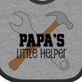 thumbnail image 4 of Inktastic Papa's Little Helper Boys Baby Bib, 4 of 4