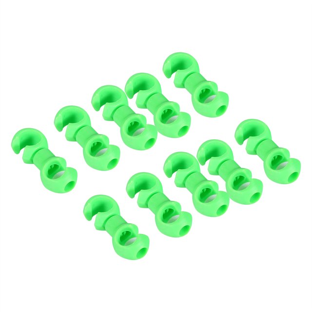 10pcs S Style Clips Brake Cable Housing Guides for Mountain Bike, Lightweight Plastic, 360 Degree Rotation