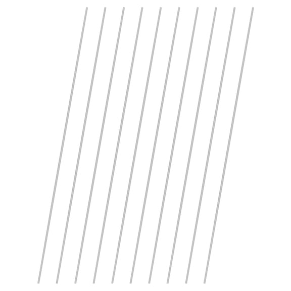 Uxcell 10-Pack 304 Stainless Steel Solid Round Rod, 1.8x300mm Metal Solid Shaft Rods for DIY Craft[0.07x11.81IN]