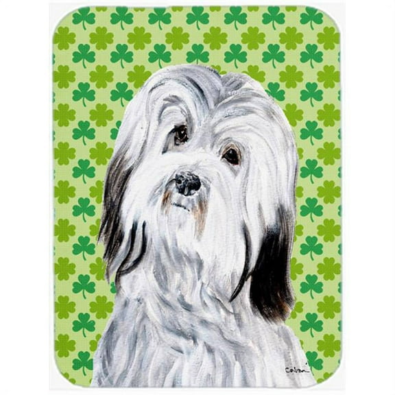 Havanese Lucky Shamrock St. Patricks Day Mouse Pad, Hot Pad Or Trivet, 7.75 x 9.25 In.