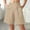 Beige, variant on iHPH7 Knee Length Shorts Women, Wide Leg Shorts for Women, Lightweight Shorts for Women, Womens Shorts Casual, Loose Shorts Women, Beige L