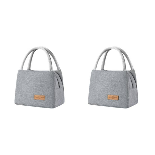 kurtrusly Polyester Versatile Insulated For Multi-Purpose Large Capacity Easy To Carry And Clean Small+Grey 2Set