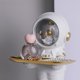 thumbnail image 1 of Decoración de escritorio de astronauta con decoración de escultura de resina de paleta para el hogar (S blanco) Likrtyny Libre de BPA, 1 of 9