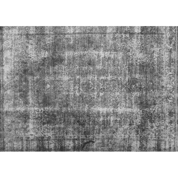 Ahgly Company Indoor Rectangle Abstract Gray Contemporary Area Rugs, 2' x 3'