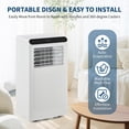 thumbnail image 6 of 8000 BTU Portable Air Conditioner – 4-Mode AC Unit with Dehumidifier, Fan & Sleep Mode, Quiet Operation, Remote Control & Window Kit for Rooms up to 350 Sq.Ft, 6 of 8