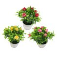 thumbnail image 4 of Flmtop 1Pc Potted Artificial Flower Rose Stage Garden Wedding Home Party Decor Props, 4 of 7