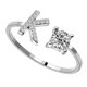 thumbnail image 3 of Guardurnaity Anillo abierto con letras mayúsculas de cobre, anillos de mujer con estilo reutilizables, joyería de maquillaje para oficina, regalo Type1 NO1, 3 of 5