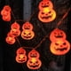 thumbnail image 5 of Luces de cadena de Halloween, decoración de escena, luces LED, adecuadas para decoración navideña en interiores y exteriores, luces de cadena de calabaza., 5 of 6