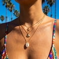 thumbnail image 2 of SKQIT Layered Gold Necklaces for Women, Dainty Pendant Necklace Set Non Tarnish, Stackable Chain Choker, Trendy Personalized Birthstone Jewelry Gift for Mom, 2 of 8