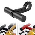 thumbnail image 3 of Bicycle Extension Frame Handlebars Accessories Bike Lamp Phone Holder (black 10cm alloy tube), 3 of 4